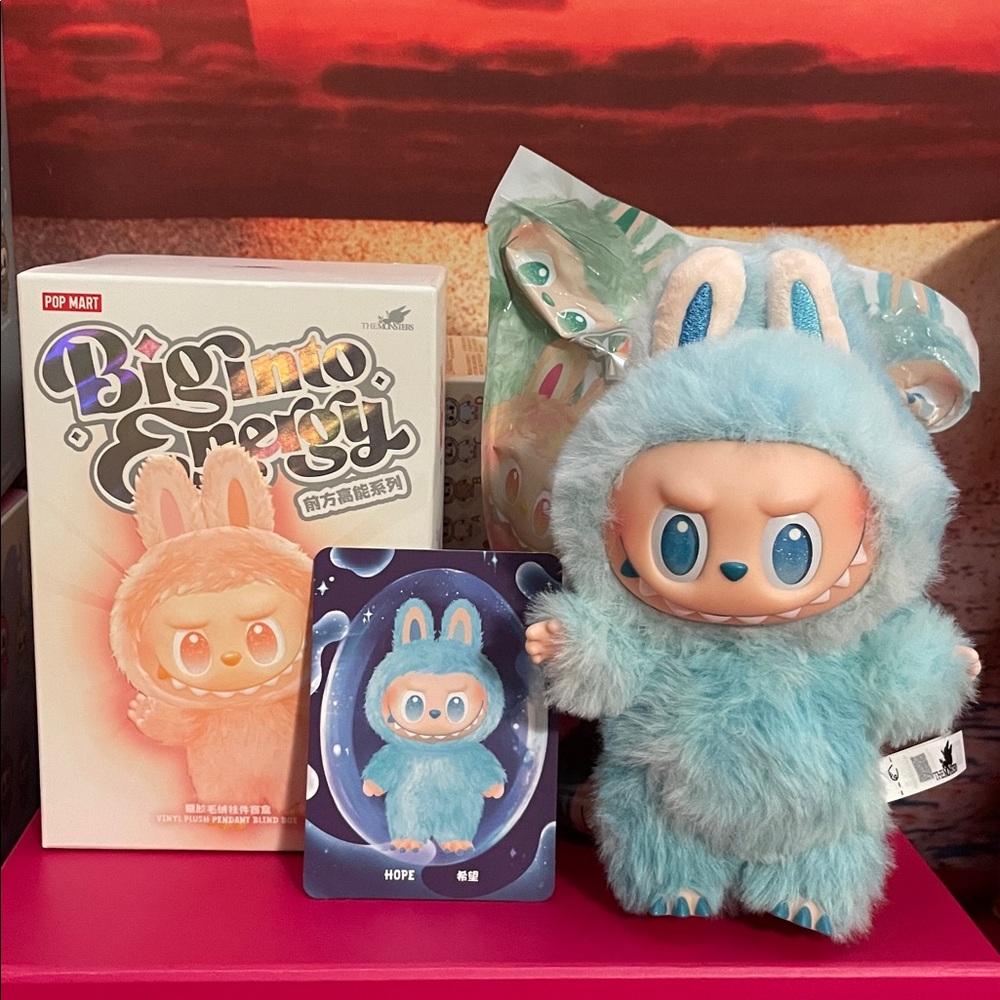 Pop Mart Labubu Big into Energy Vinyl Plush Pendant-“HOPE”